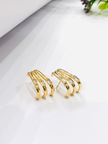 Line Hoop Earrings